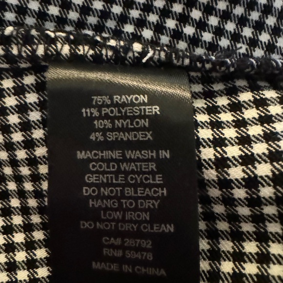 Cupcakes and Cashmere Black & White Gingham Tank Style Crop - Picture 8 of 8